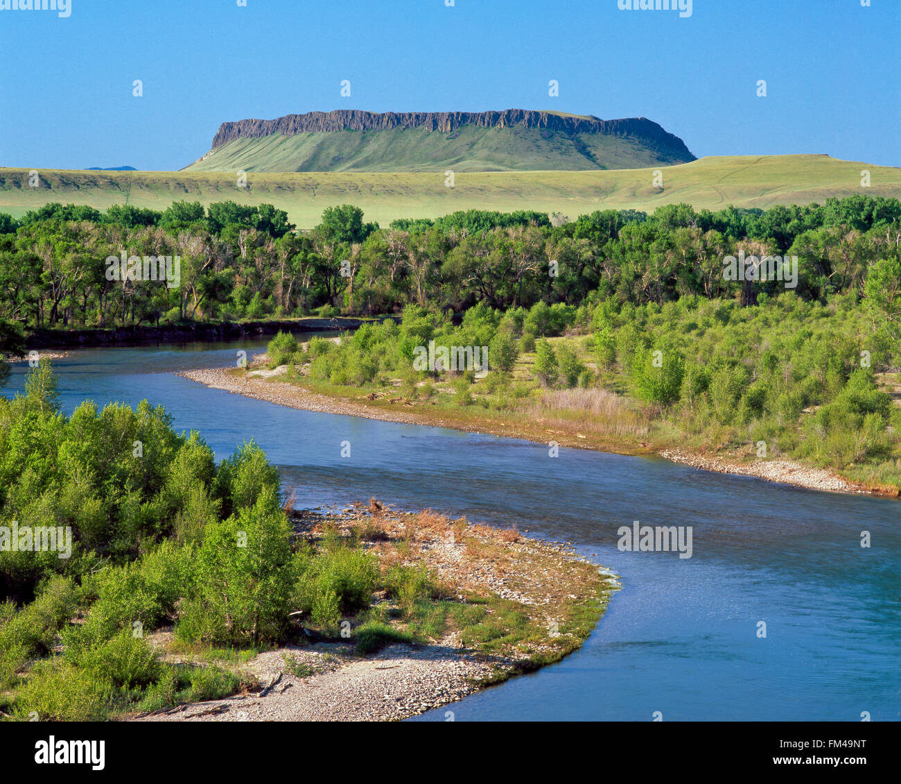 sun river below crown butte near simms, montana Stock Photo Alamy