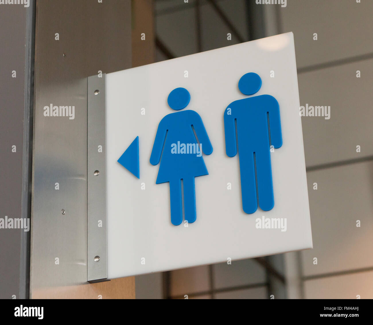 Public restroom sign - USA Stock Photo