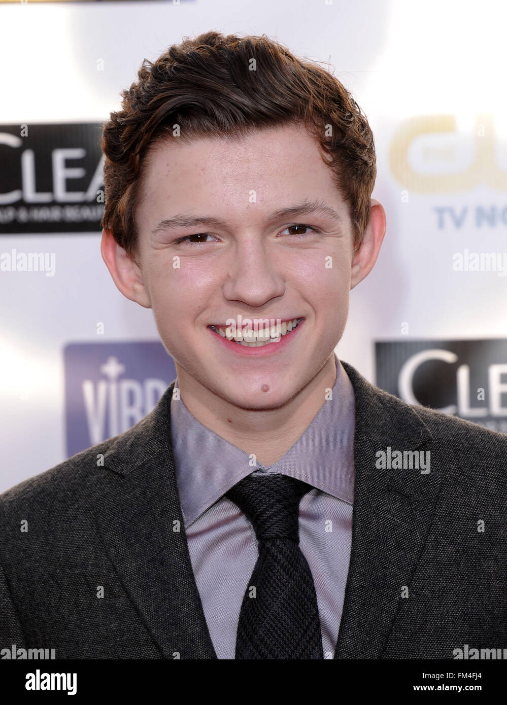 File. 10th Mar, 2016. Marvel and Sony announced that English actor TOM HOLLAND will play the next Peter Parker in the upcoming untitled 'Spider-Man' franchise. Pictured: Jan. 10, 2013 - Santa Monica, California, U.S. - Tom Holland arrives for the Critic's Choice Awards 2013 at Barker Hanger. © Lisa O'Connor/ZUMAPRESS.com/Alamy Live News Stock Photo