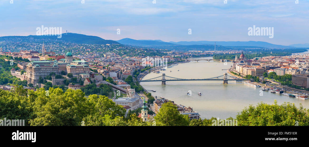 Budapest city skyline panorama, Budapest, Hungary Stock Photo - Alamy