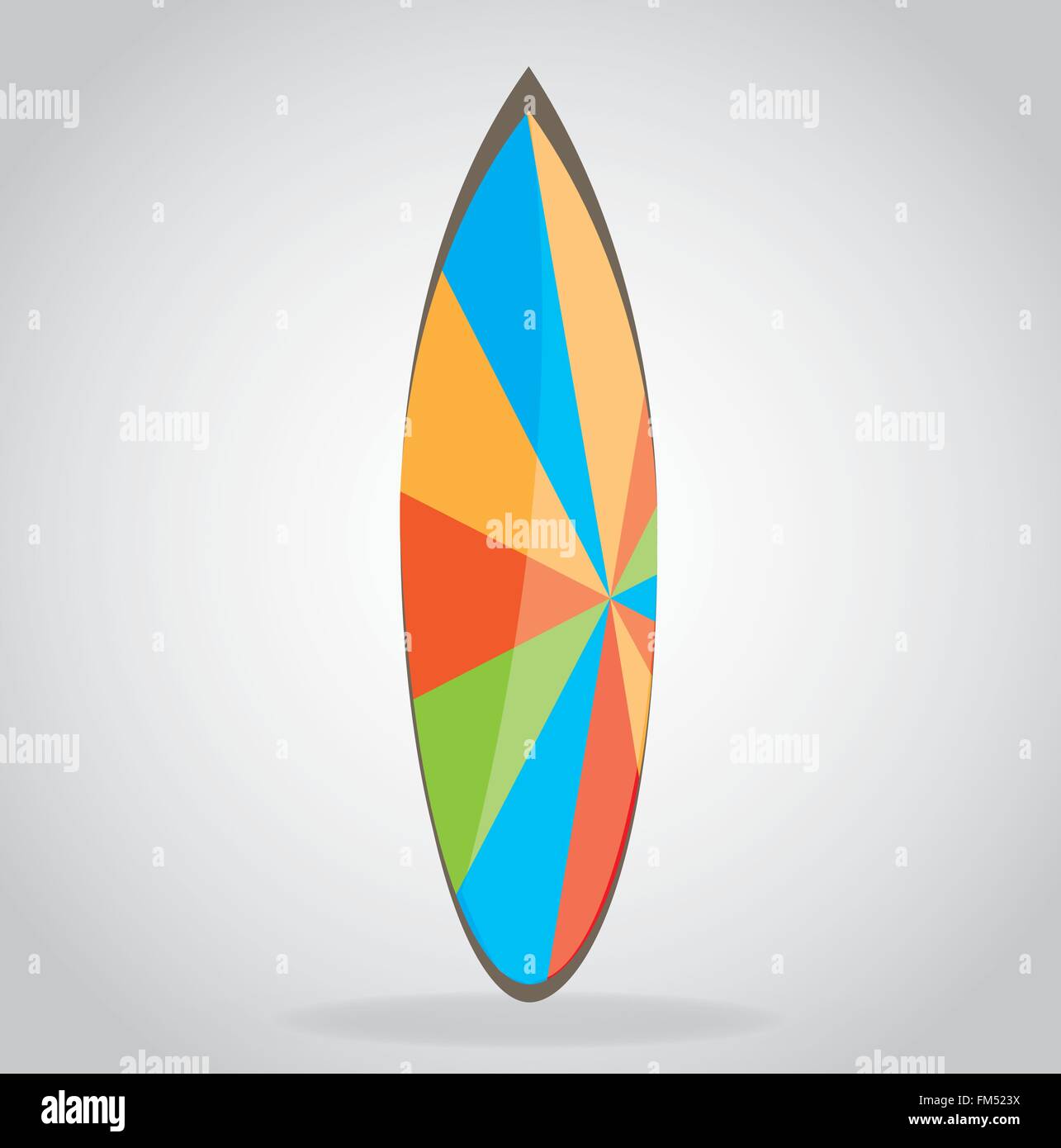 Isolated surfboard with a texture on a grey background Stock Vector ...