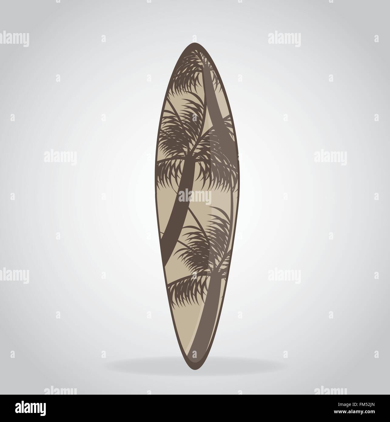 Isolated surfboard with a texture on a grey background Stock Vector ...