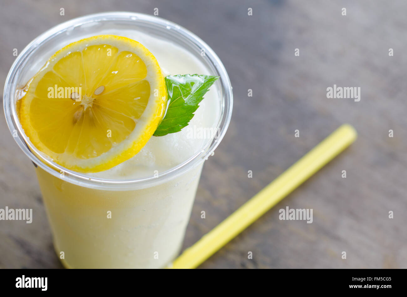 lemon ice tea Stock Photo