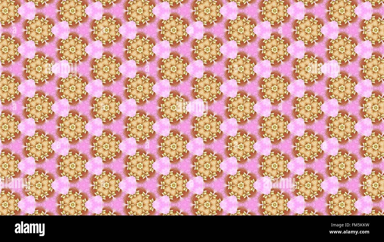 Pattern art pink flower hi-res stock photography and images - Alamy