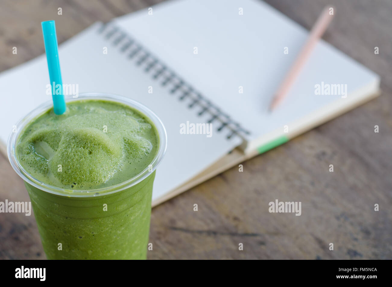 Ice green tea Stock Photo