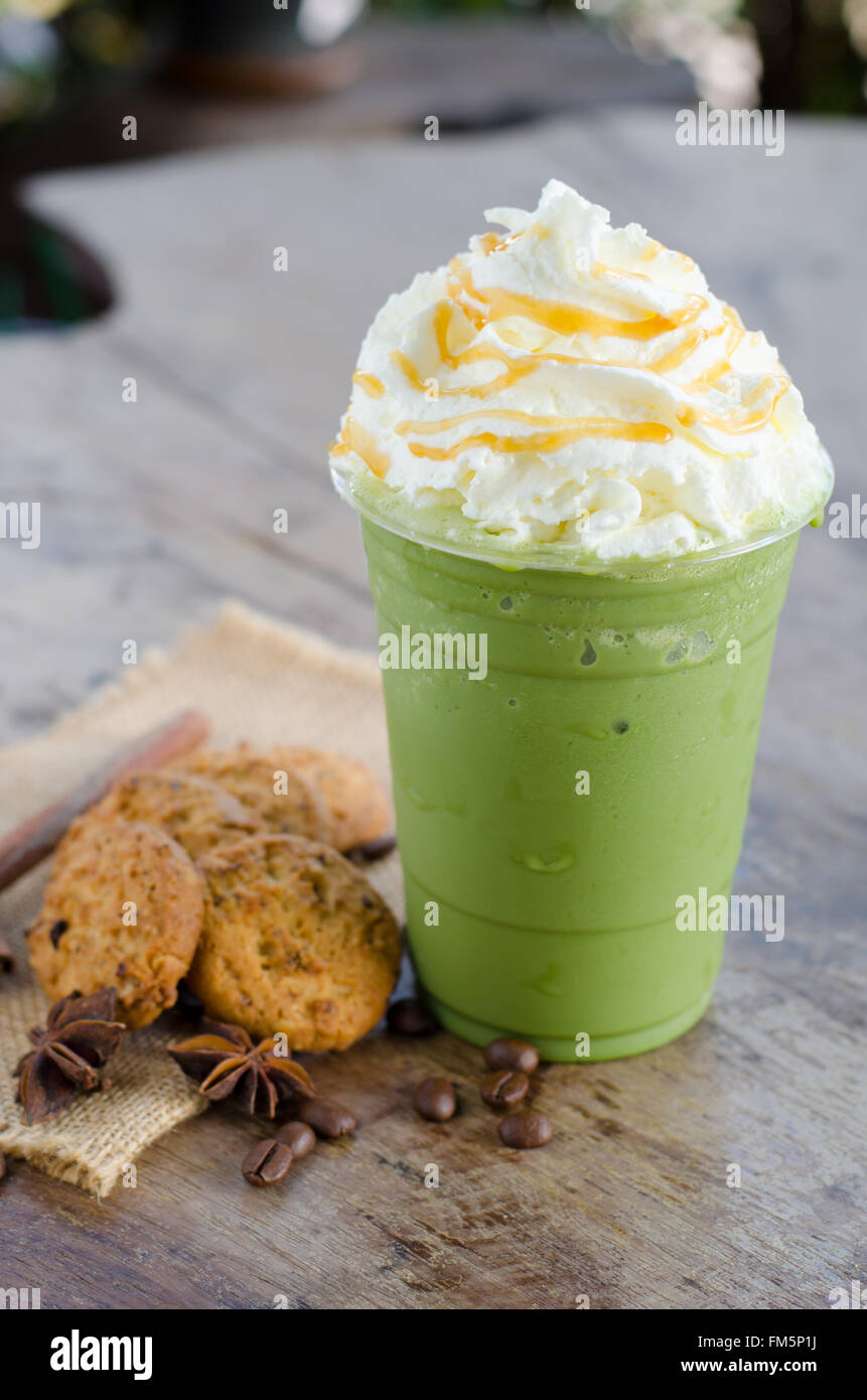 Ice green tea Stock Photo