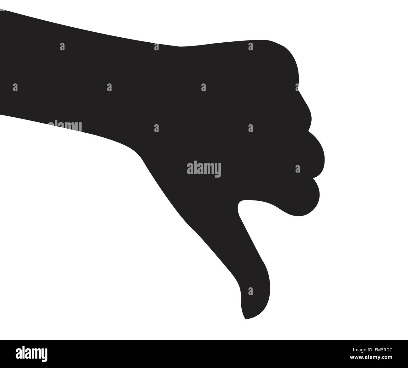 Hand man in black white Stock Vector Images - Alamy