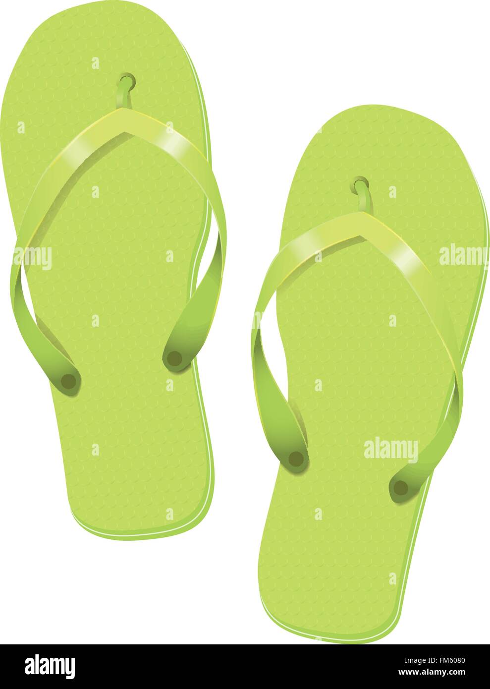 lime green flip flops
