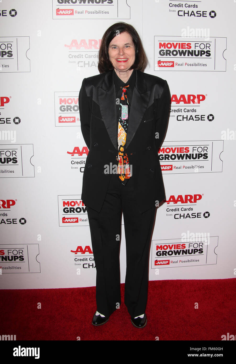 AARP's Movie For GrownUps Awards  Featuring: Paula Poundstone Where: Beverly Hills, California, United States When: 08 Feb 2016 Stock Photo