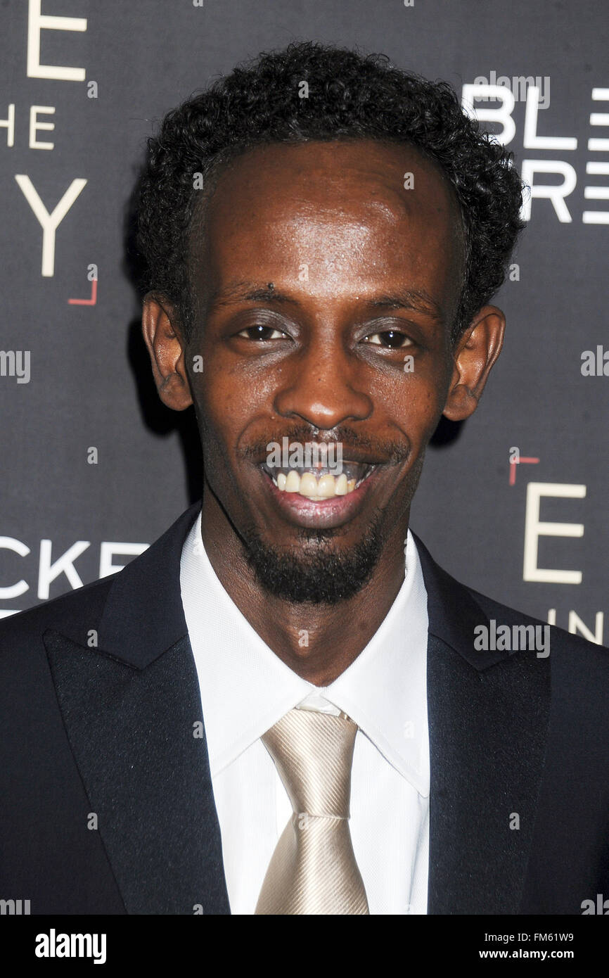 New York City. 9th Mar, 2016. Barkhad Abdi attends the ‘Eye In The Sky