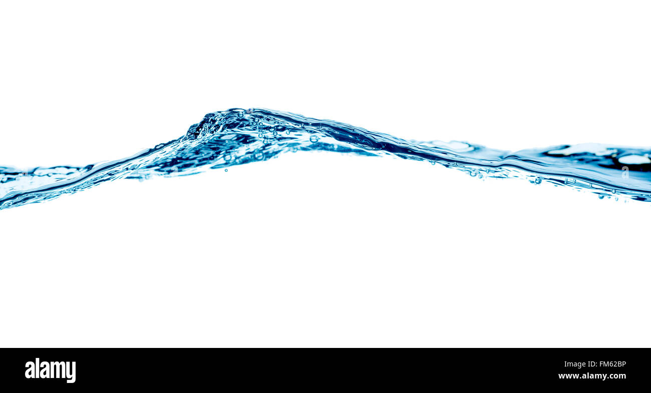 Set of splashing water waves, isolated on the white background Stock ...