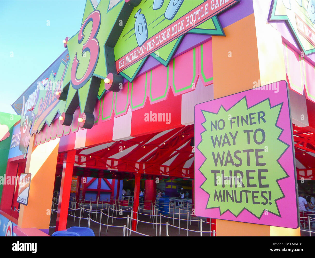 Entrance to Simpson World in Universal, Orlando. Stock Photo