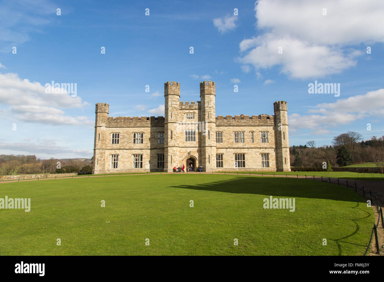 Leeds Castle, Kent, 'The loveliest castle in the whole world' (Lord Conway) also known as 'The Ladies' Castle. Stock Photo