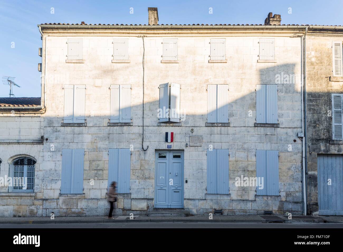 France, Charente, Jarnac, birthplace of Francois Mitterrand located 22