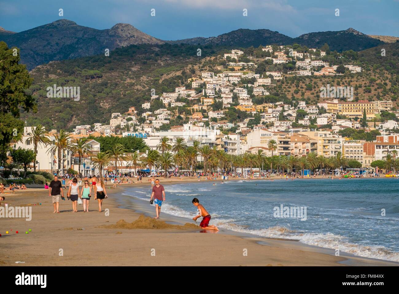 Spain, Catalonia, Costa Brava, Girona province, Roses (Rosas Stock Photo -  Alamy