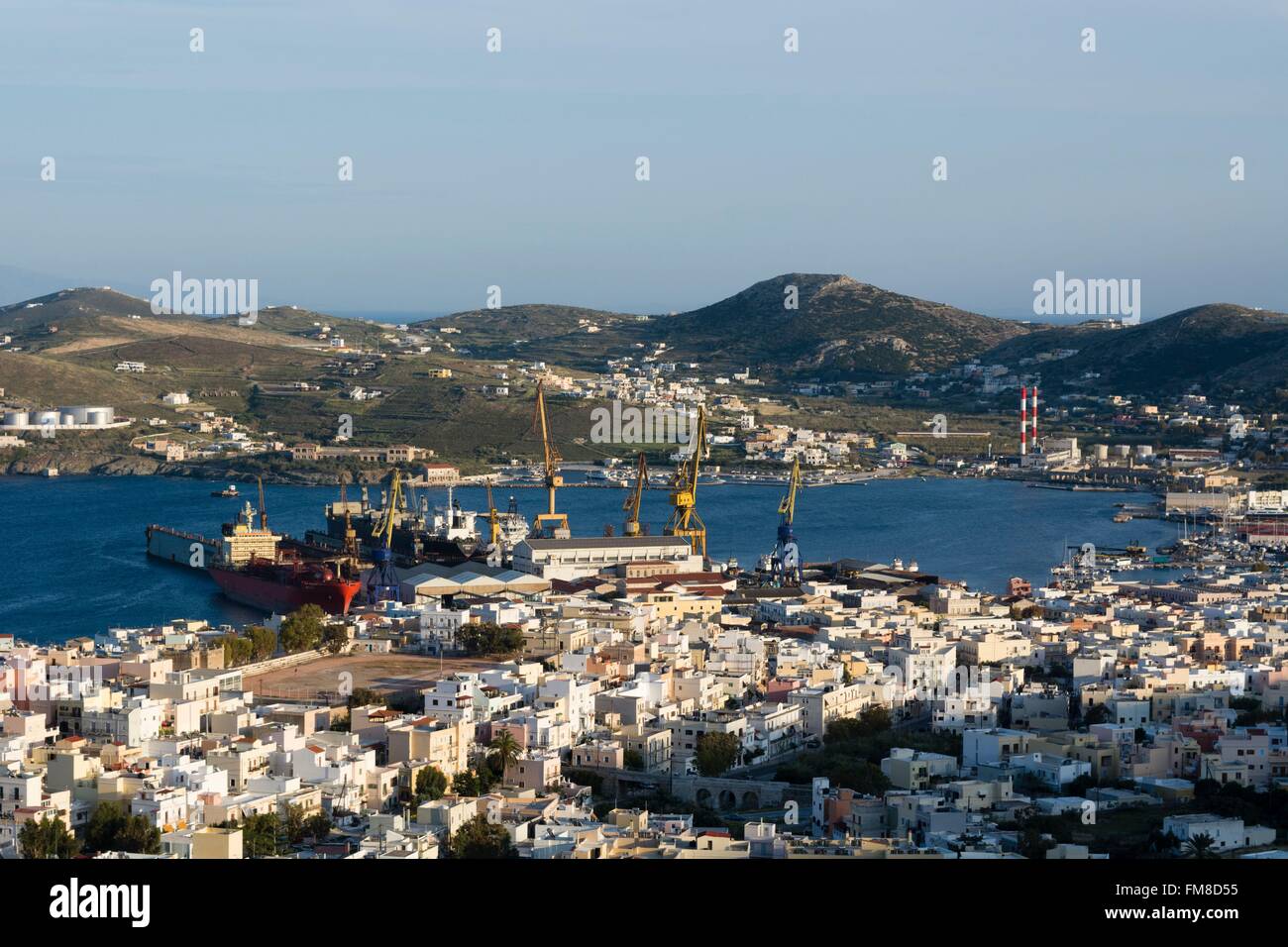 Greece, Cyclades, Syros island, Ermoupoli Stock Photo