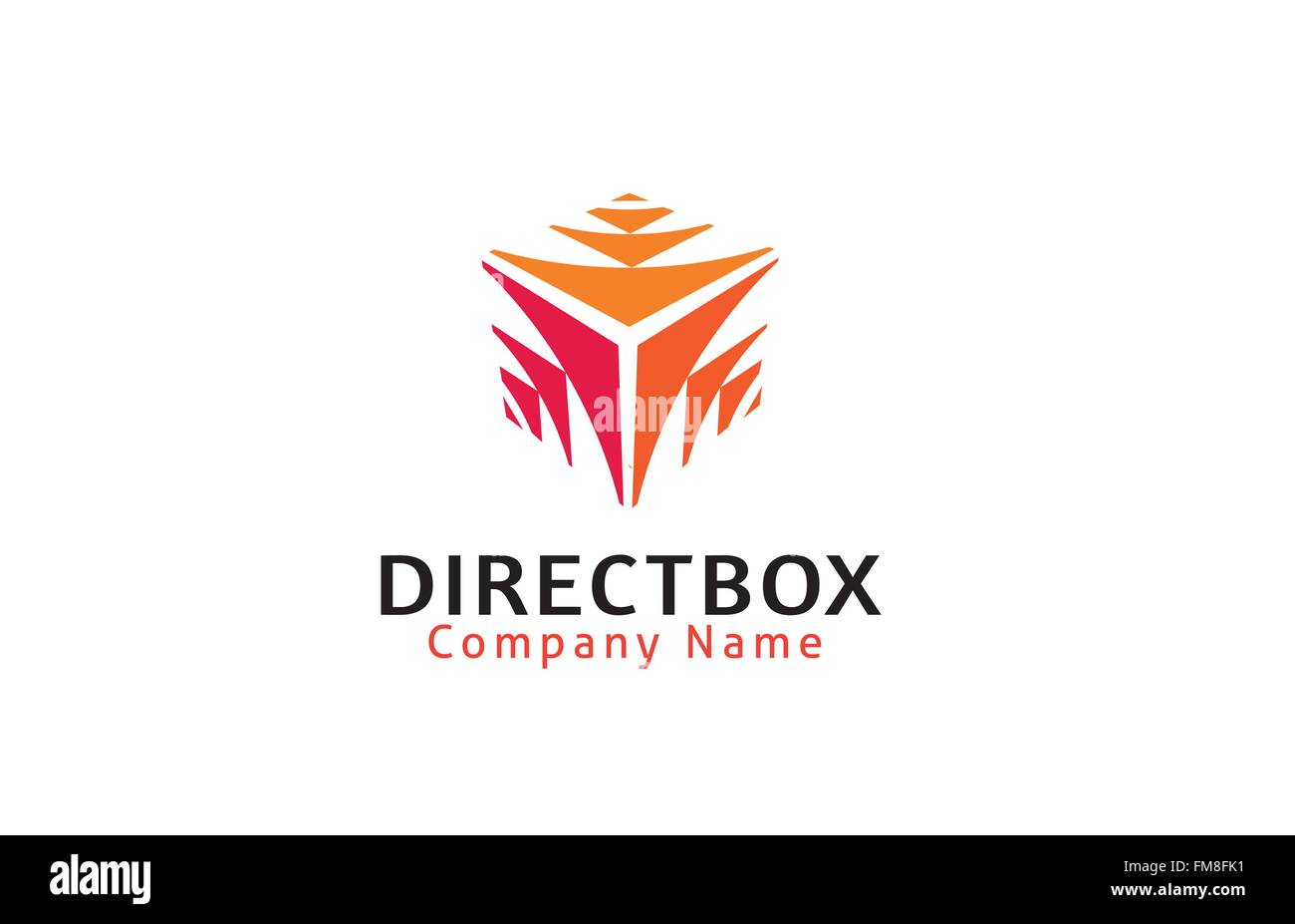 Direct Box Design Illustration Stock Vector