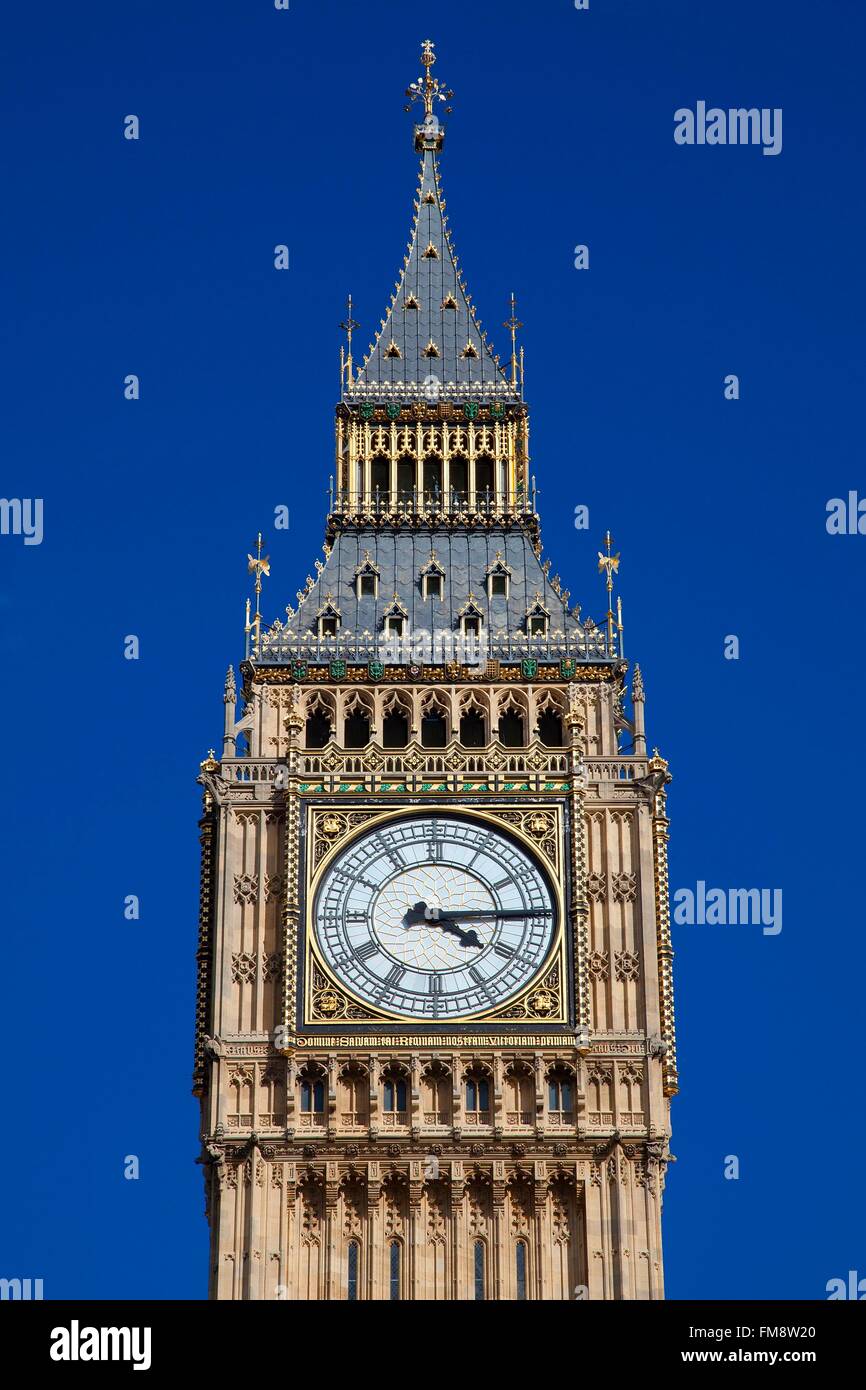 United Kingdom, London, Big Ben clock tower Stock Photo