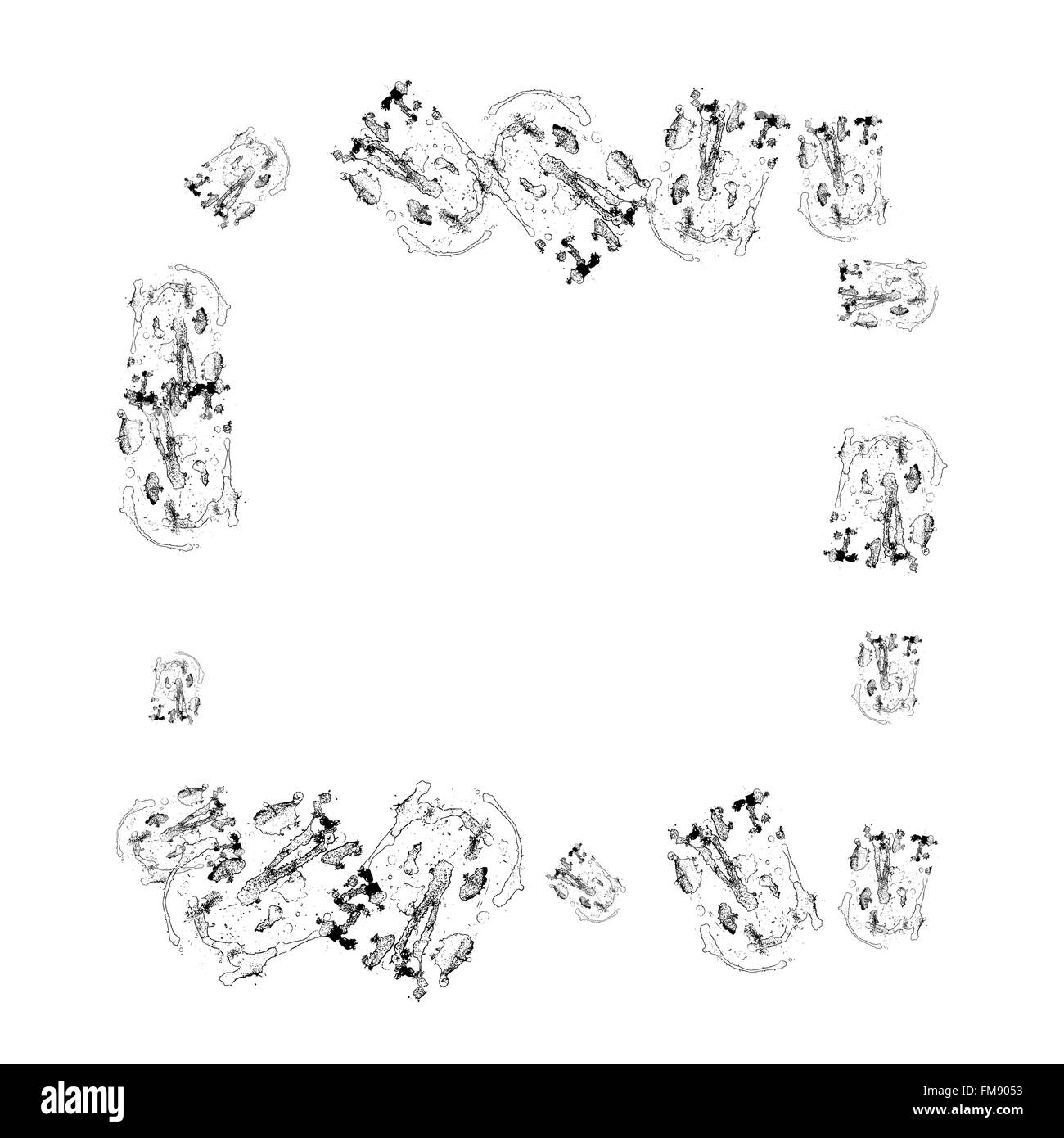 Frame square ink grunge background Stock Vector Image & Art - Alamy