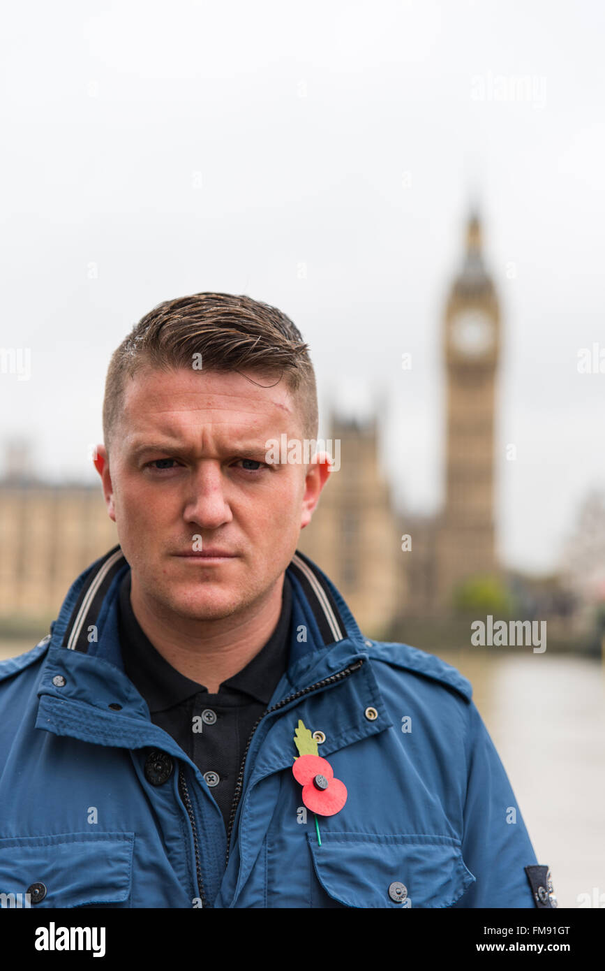 Tommy Robinson former EDL leader, political activist, author and Stock  Photo - Alamy