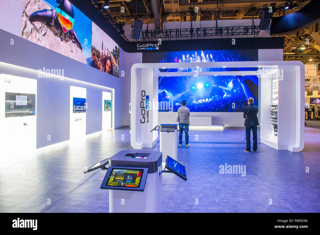 The GoPro booth at the CES show in Las Vegas Stock Photo - Alamy