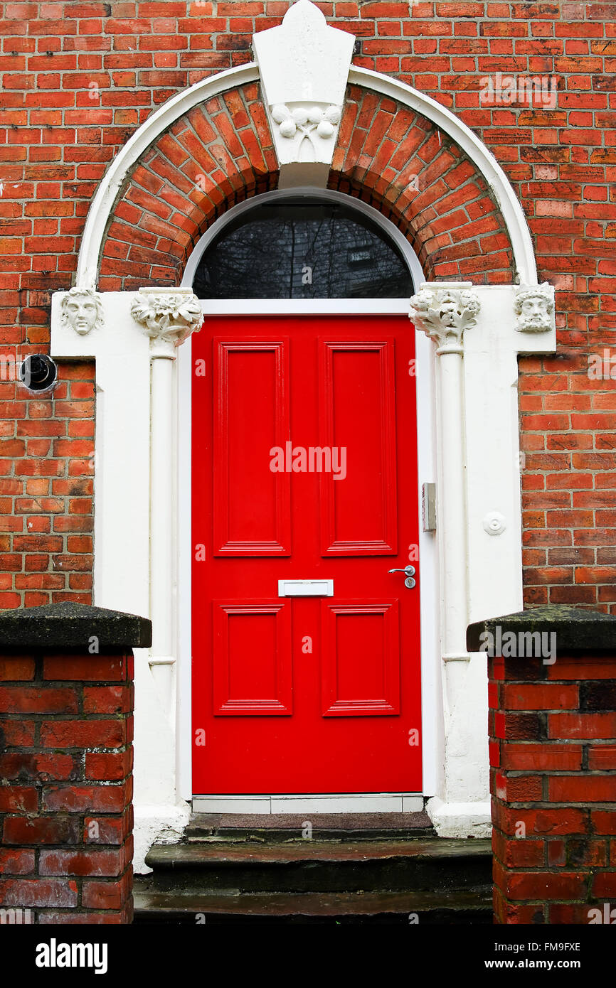 Colorured Doors in UK Stock Photo Alamy