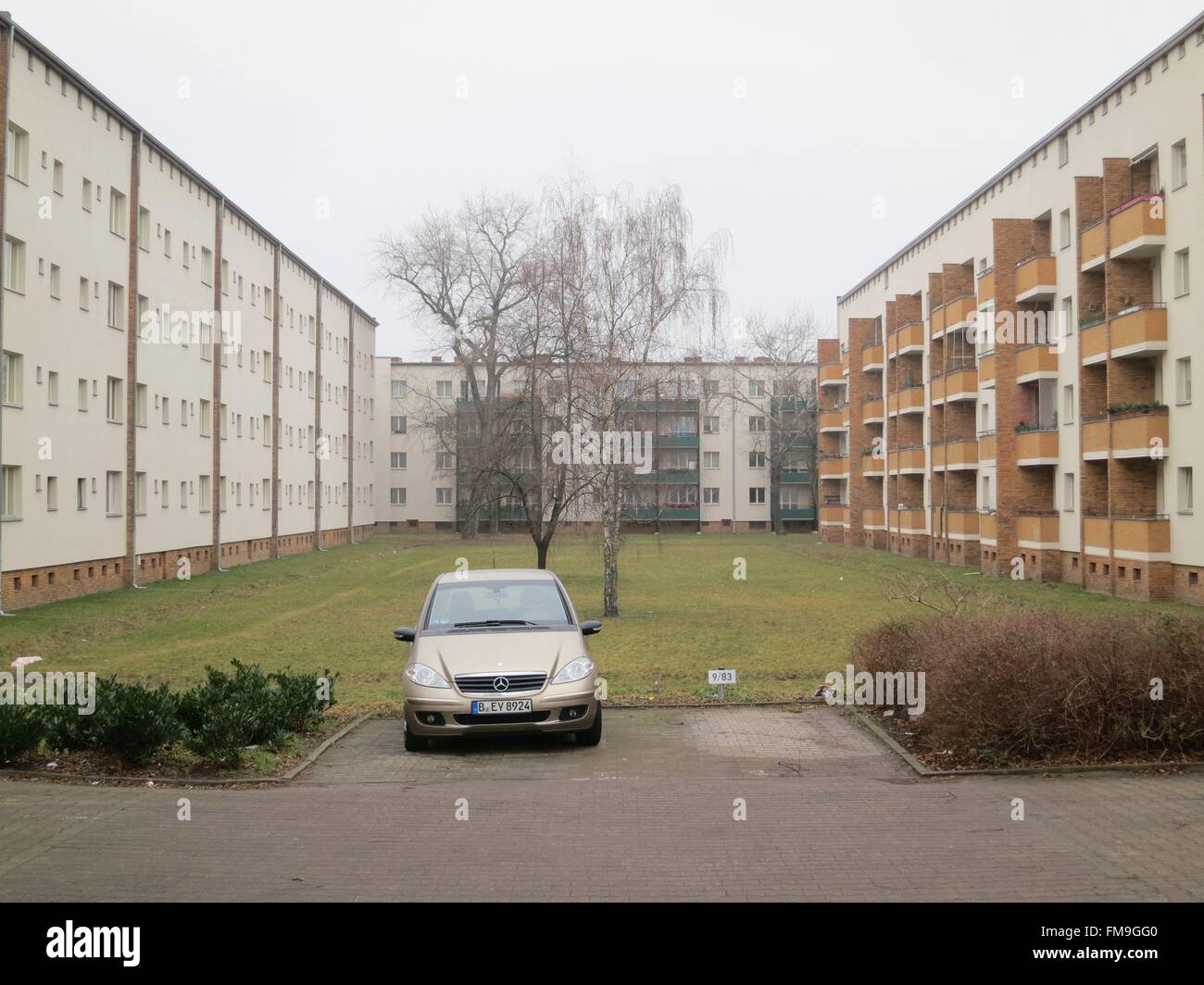 Urban settlement in Berlin Haselhorst - February 2016 Stock Photo