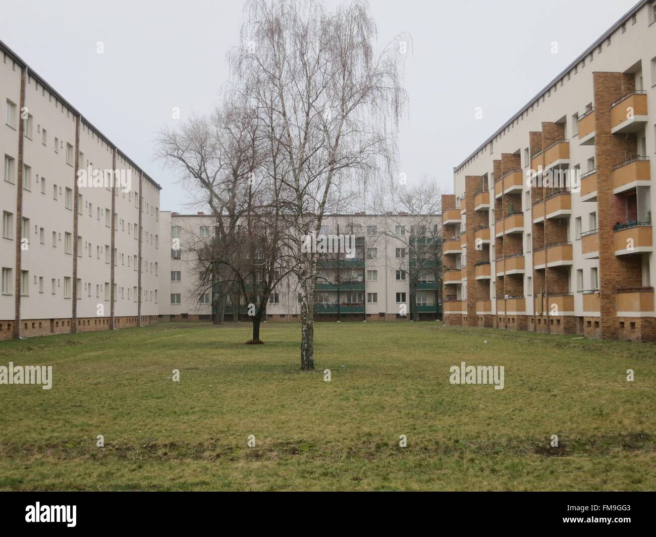 Urban settlement in Berlin Haselhorst - February 2016 Stock Photo