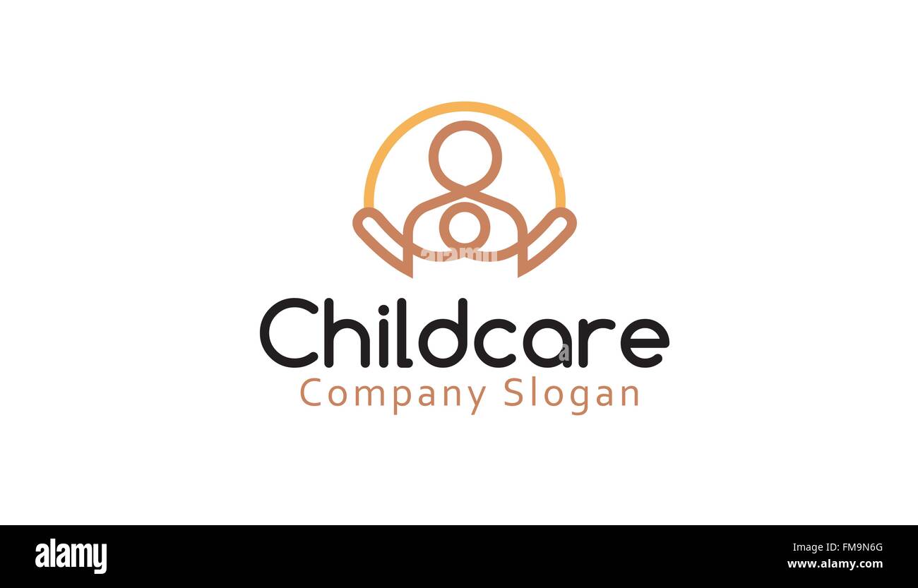 Children Care Symbol Illustration Stock Vector