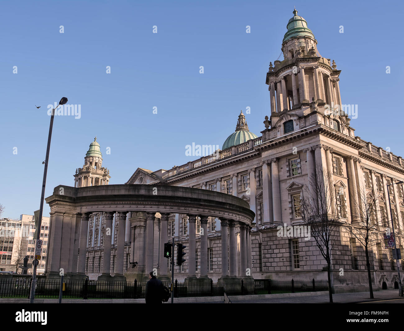 Side of Belfast City Hall Stock Photo