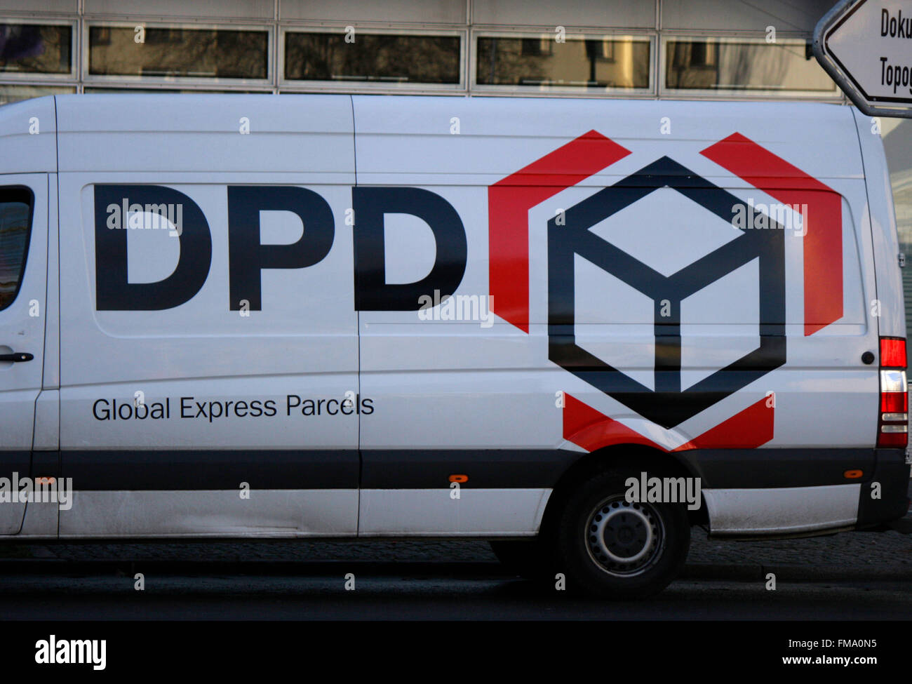 Markenname: 'DPD - Deutscher Paketdienst', Berlin. Stock Photo
