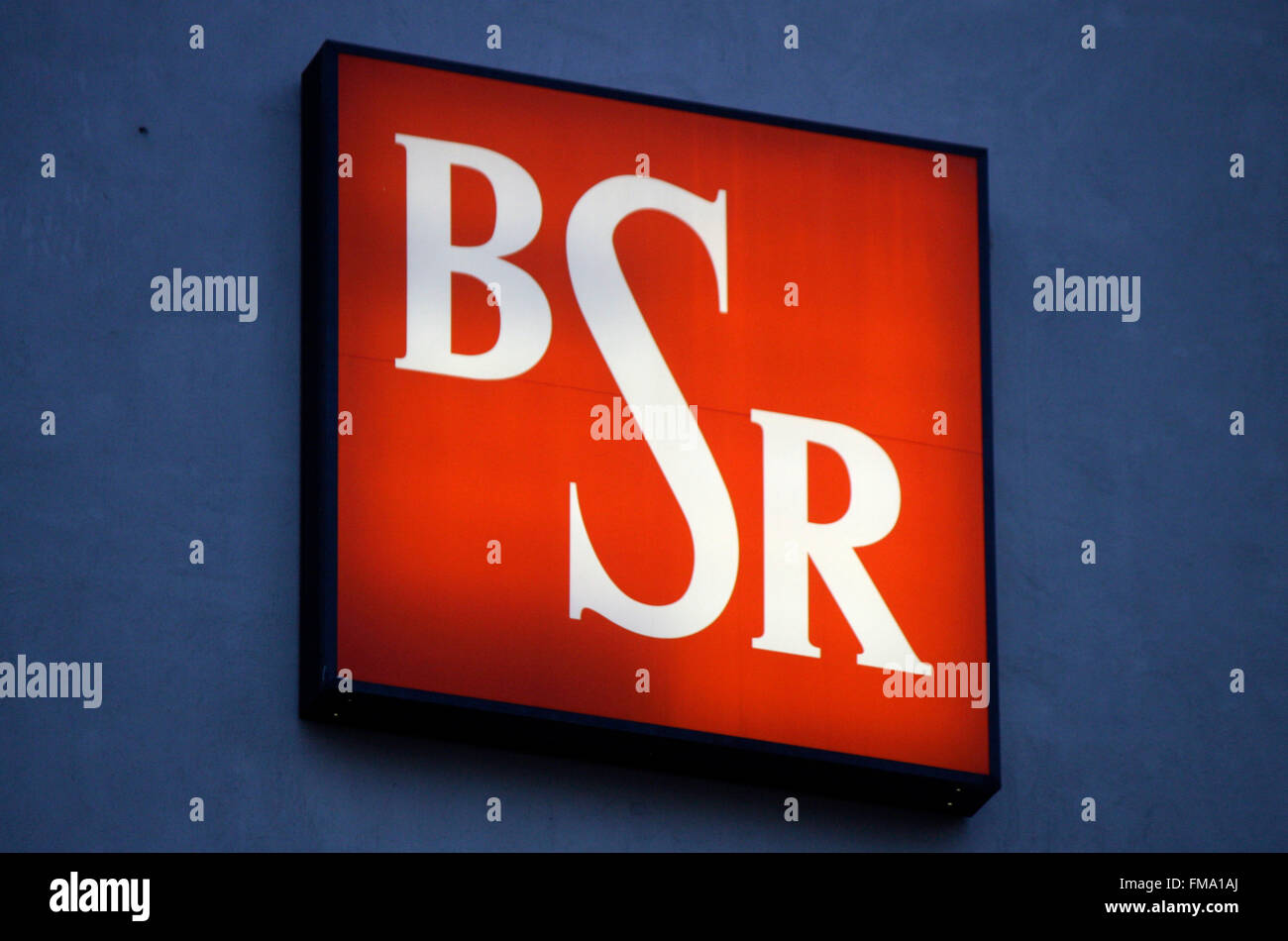Markenname: 'BSR Berliner Stadtreinigung', Berlin. Stock Photo