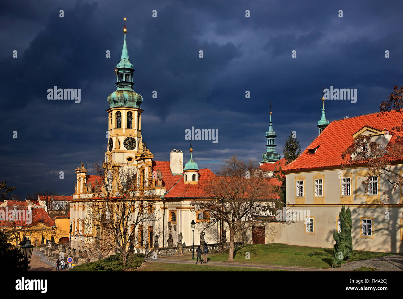 The Loreta, one of the most beautiful baroque church in Hradcany, Prague, Czech Republic Stock Photo