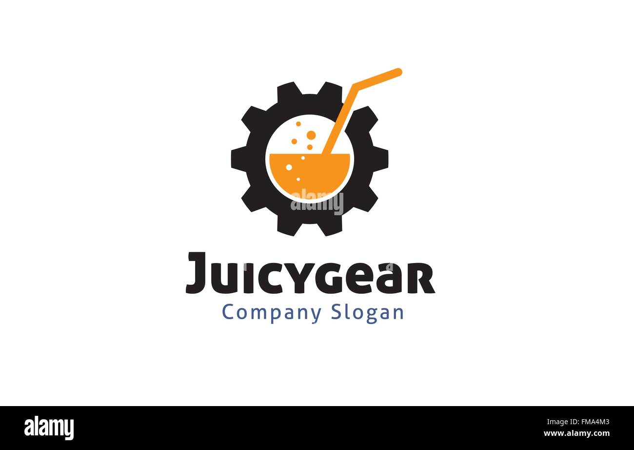Juicy Gear Design Illustration Stock Vector