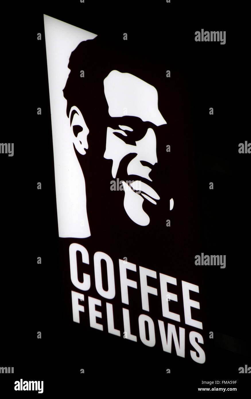 Markenname: 'Coffee Fellows', Dezember 2013, Berlin. Stock Photo