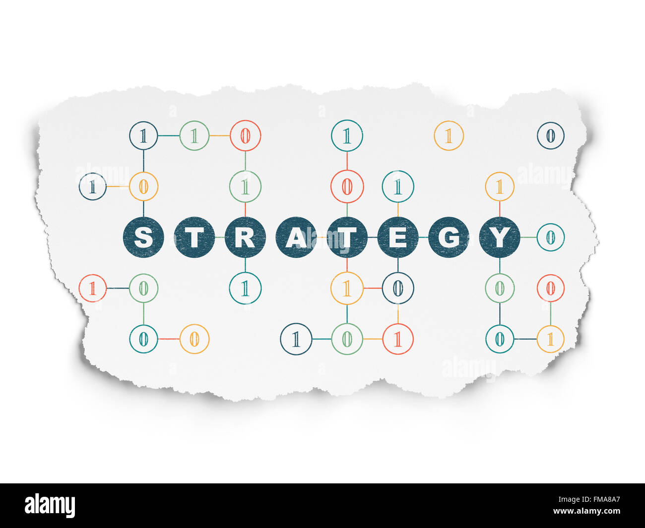 Strategy Paper Image Business concept: Strategy on Torn Paper background Stock Photo - Alamy