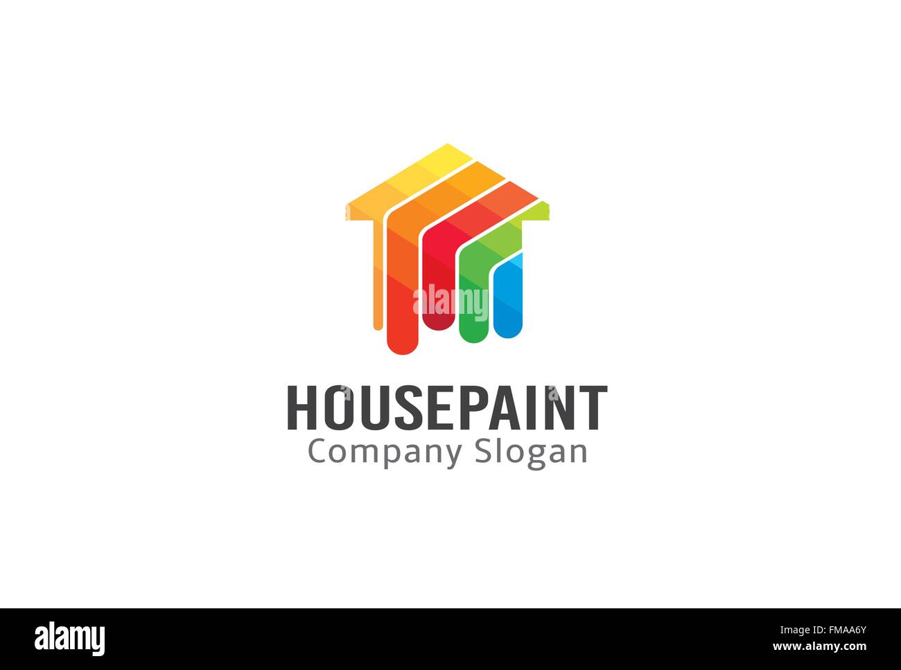 House Paint Design Illustration Stock Vector