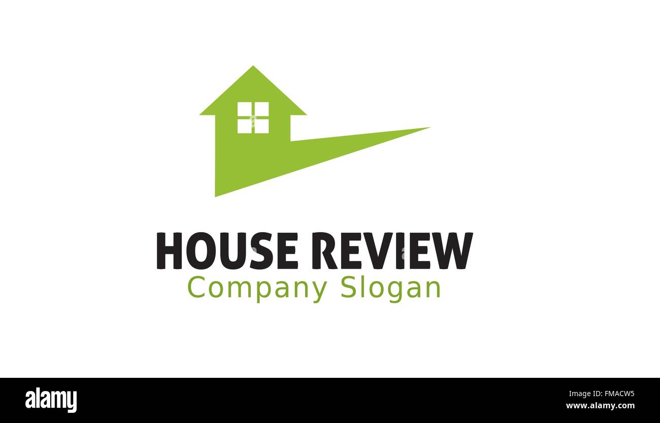 House Review Design Illustration Stock Vector
