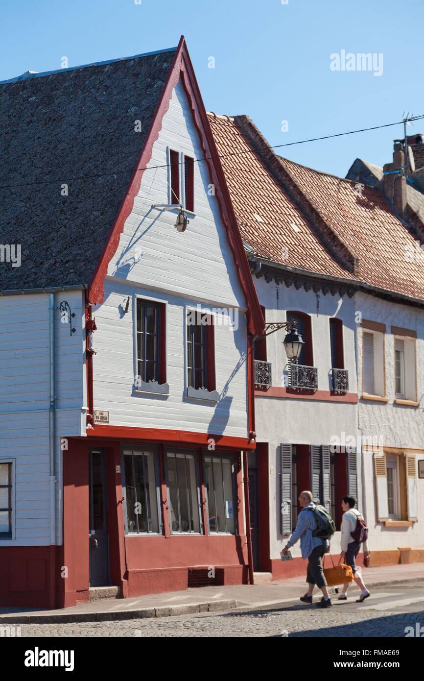 France, Somme, Abbeville, houses of the sixteenth century Stock Photo