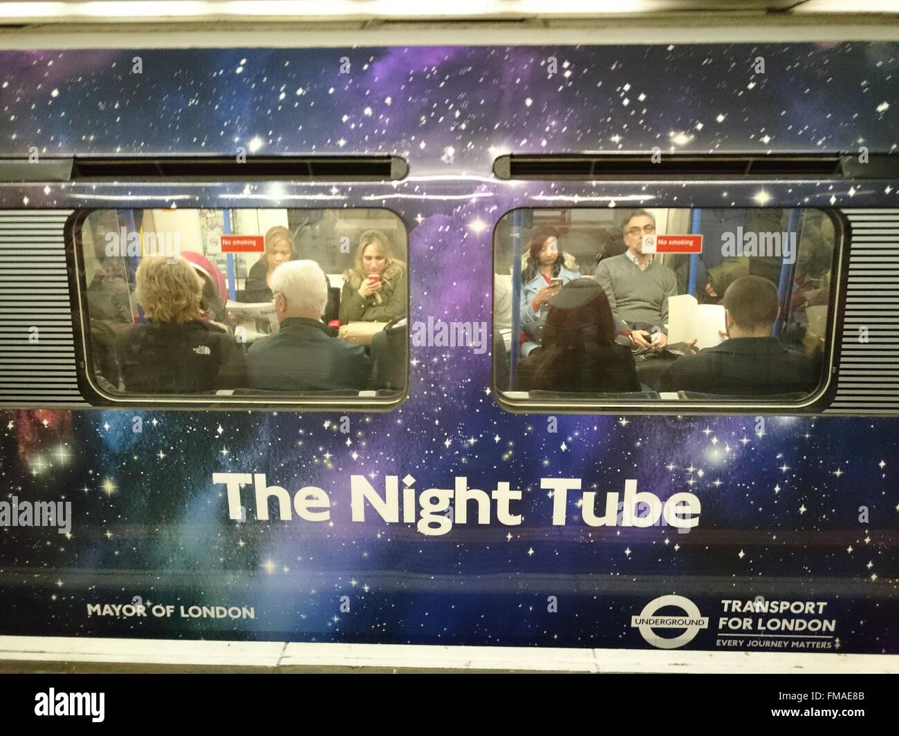 TFL (Transport For London) Promotes Night Tube Service On Piccadilly ...