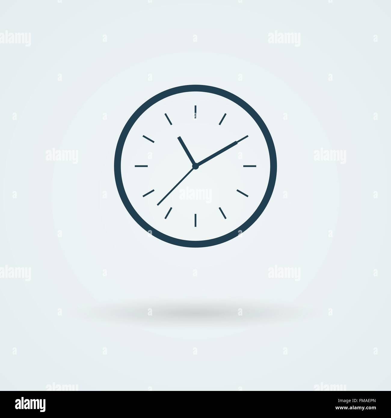Flat clock icon. Simple vector illustration Stock Vector Image & Art ...