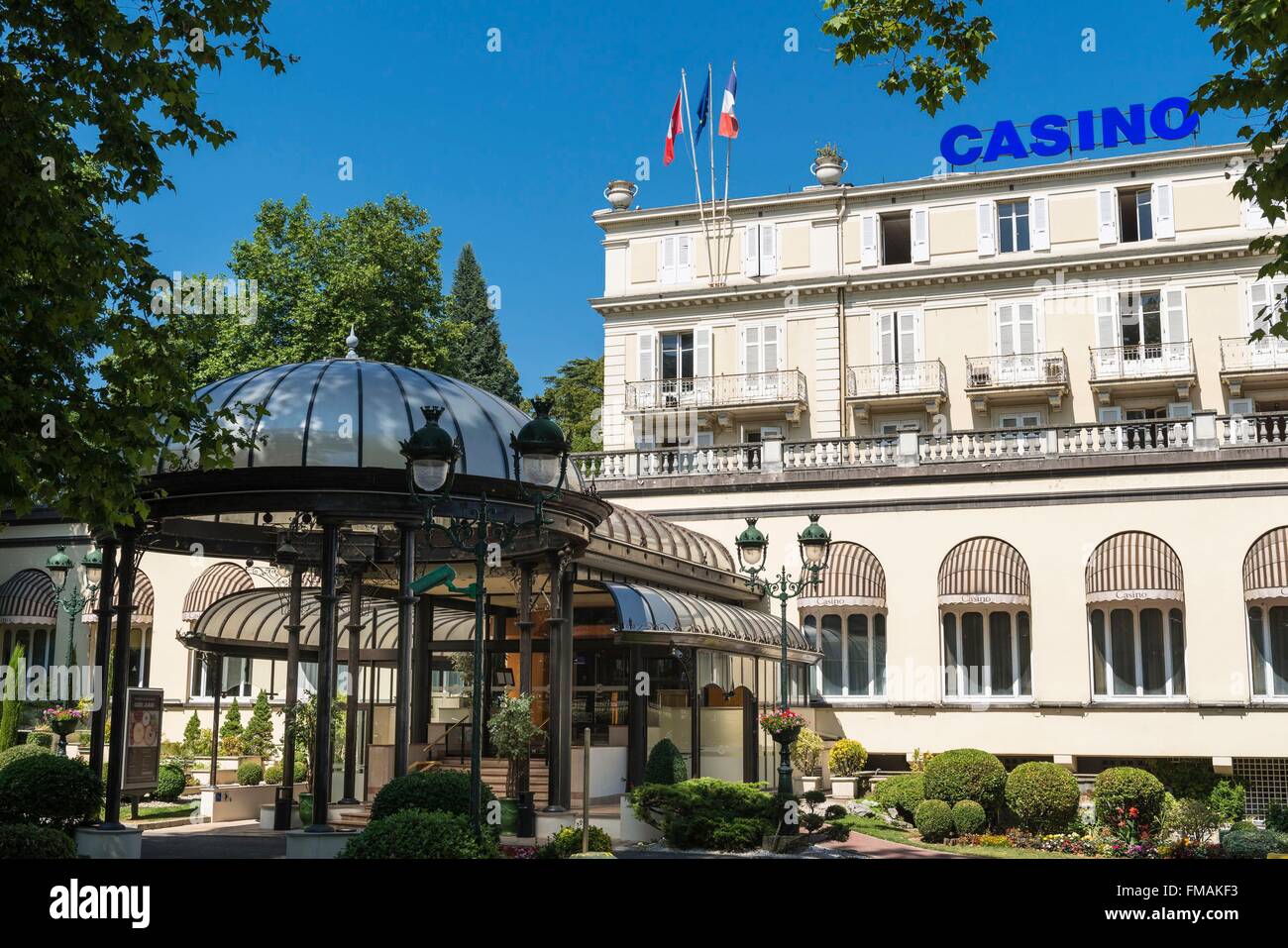 France, Ain, Pays de Gex, Divonne les Bains, the Casino Stock Photo