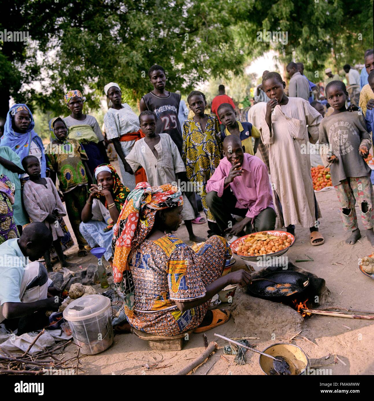 Cameroon, Far North, Aissa Harde, the market Stock Photo