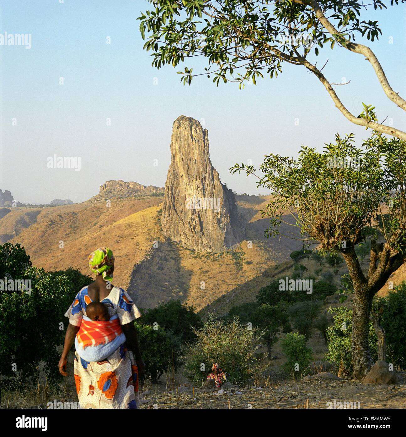 Cameroon, Far North, Rhumsiki, Mounts Mandara, mount Kapsiki 1224m, border with Nigeria Stock Photo