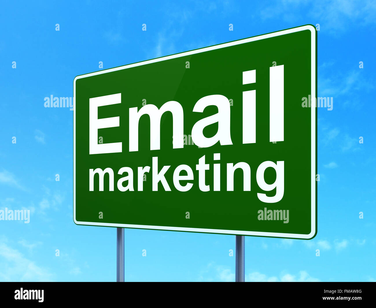 Advertising concept: Email Marketing on road sign background Stock ...
