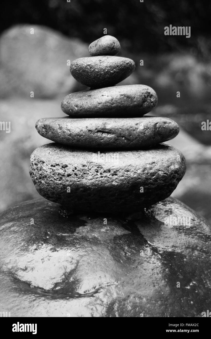 Piled stones Black and White Stock Photos & Images - Alamy