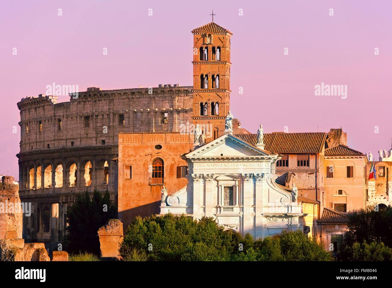 Italy, Lazio, Rome, historical center listed as World Heritage by UNESCO, the Roman Forum Stock Photo