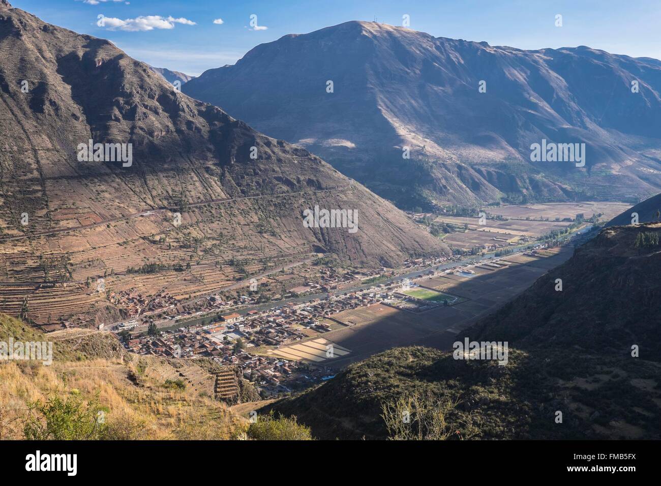 Peru, Cusco Province, Incas Sacred Valley, Pisac, Urubamba valley Stock Photo