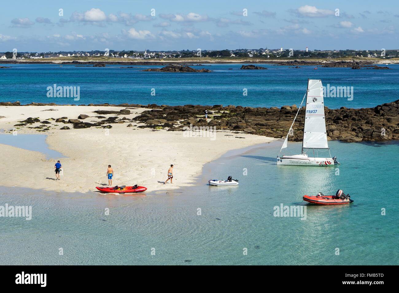 France, Finistere, Pays des Abers, Legends Coast, Plouguerneau, Ile ...