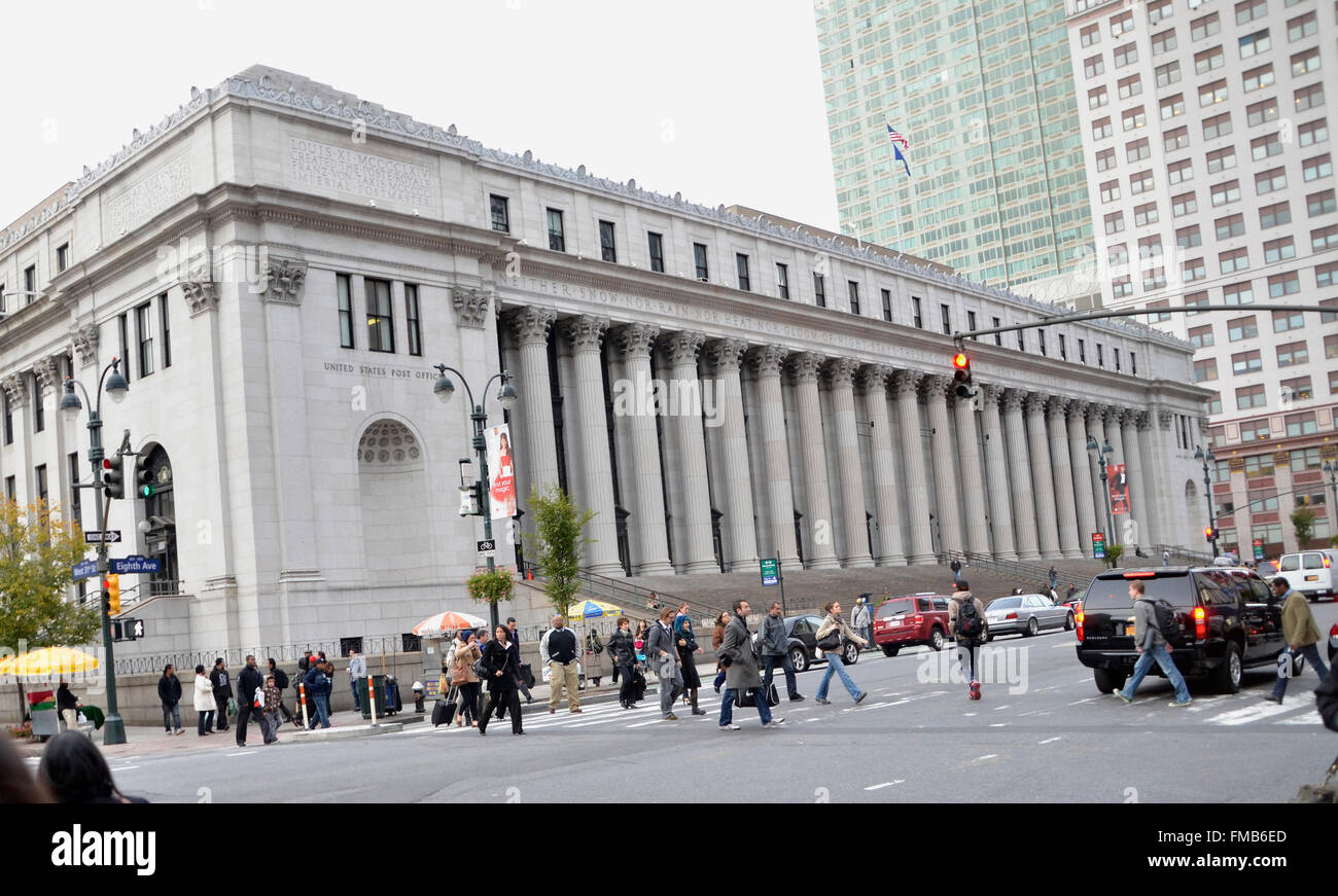 The US Post office in New York City Stock Photo Alamy